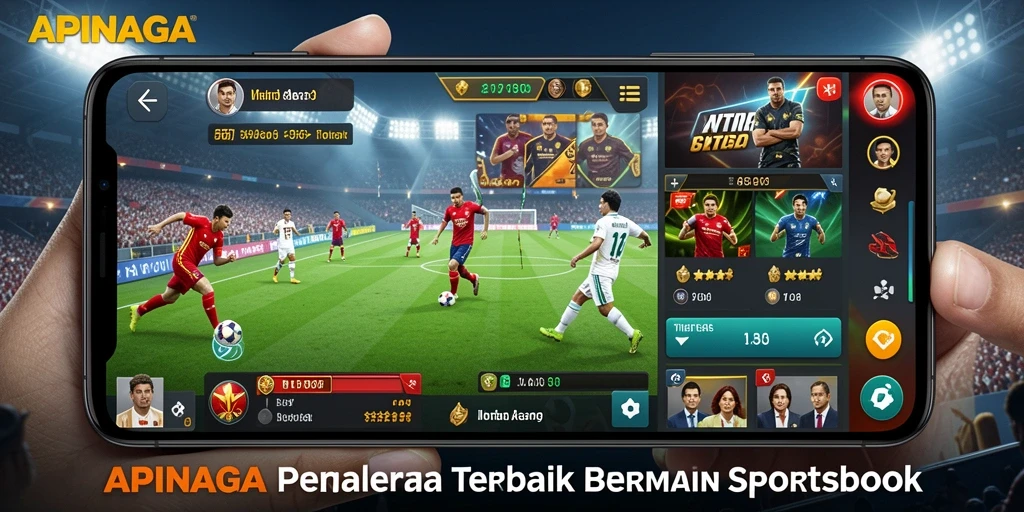 Tampilan utama APINAGA dengan pilihan taruhan menarik dan mudah di akses.