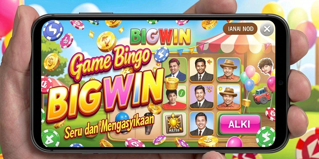 Tampilan gameplay BIGWIN dengan berbagai elemen Bingo yang menarik.