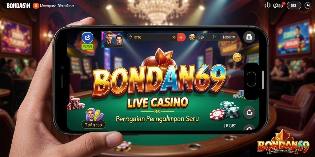 Screenshot BONDAN69 menampilkan dealer live yang profesional dalam permainan.