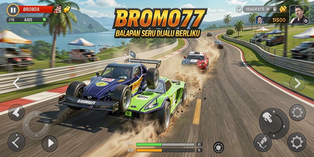 Gameplay <strong>BROMO77</strong> yang mendebarkan di jalur balap penuh tantangan.