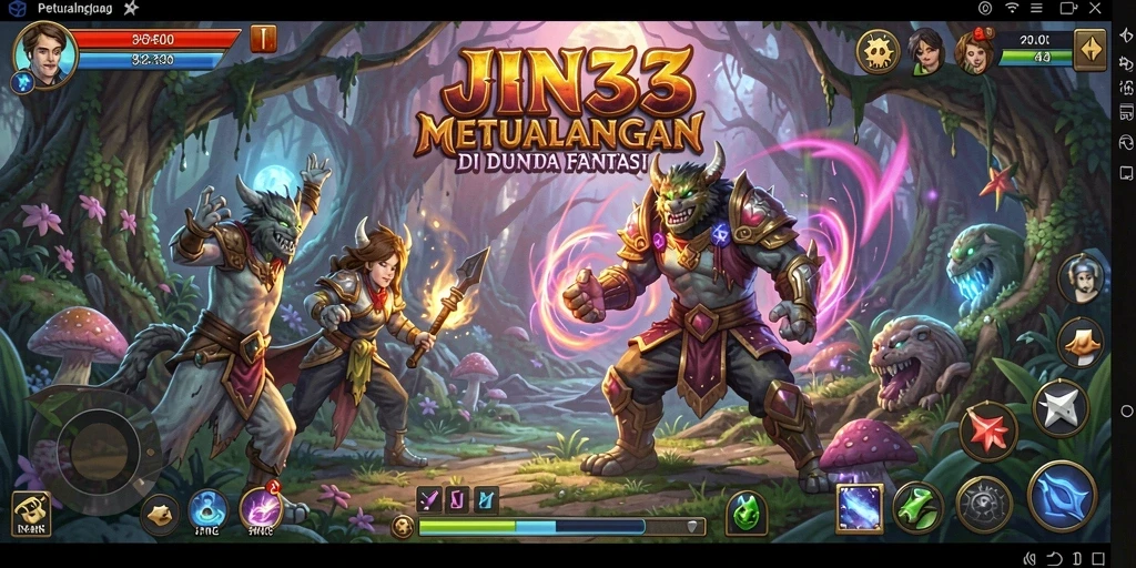 Gameplay JIN33 yang penuh aksi dan petualangan seru