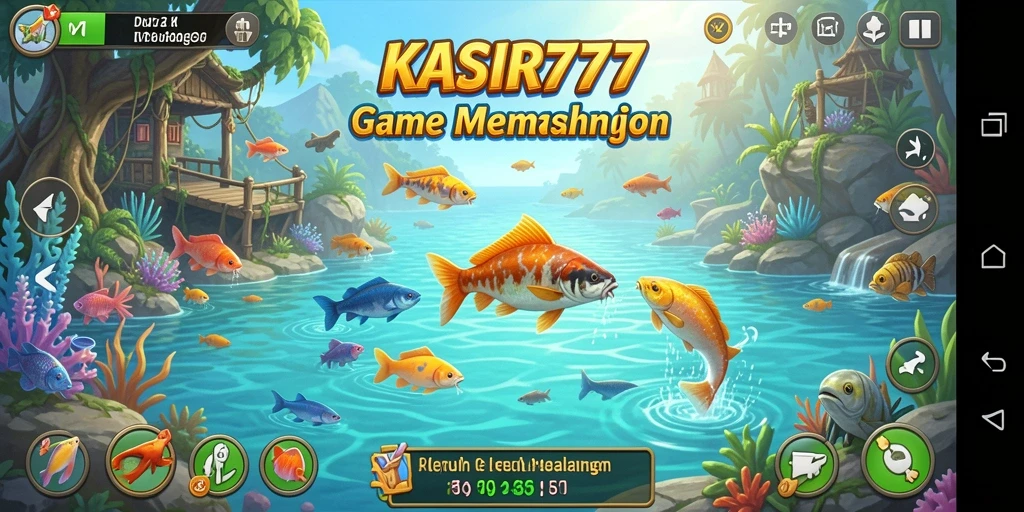 Tampilan gameplay KASIR777 yang menarik dengan aksi memancing yang seru.