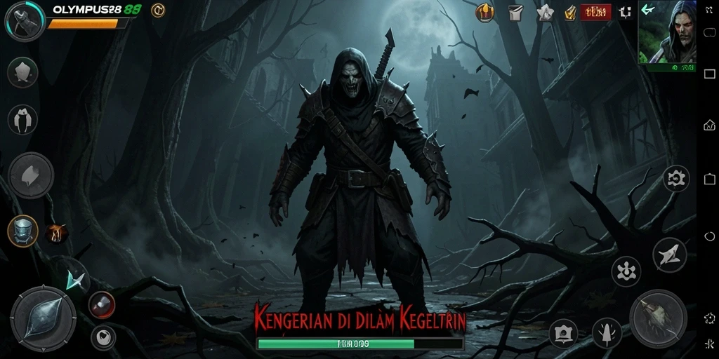 Tampilan gameplay OLYMPUS88 yang menegangkan dan menyeramkan.