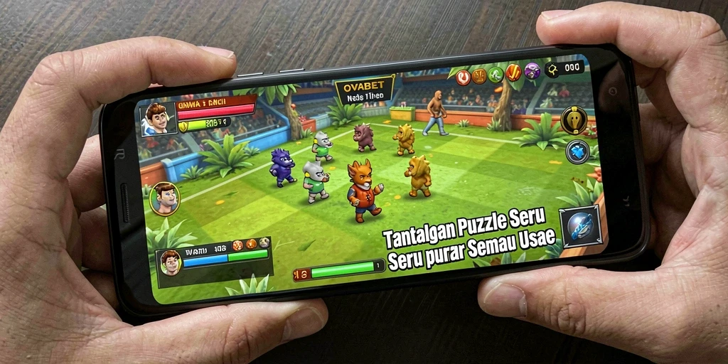 Gameplay OVABET yang seru dan menantang teka-teki.