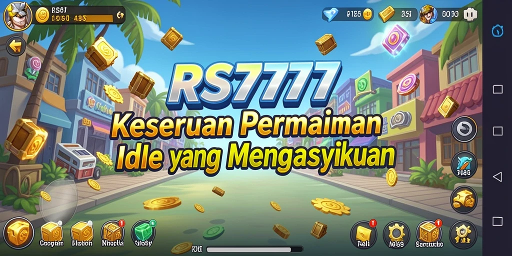 Tangkapan layar gameplay RS777 yang menampilkan aksi Idle yang menyenangkan.